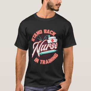 Stand back verpleegkundige in training hoodie toek t-shirt