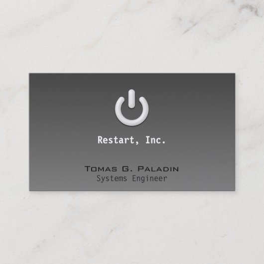 Stand-by met lichte gradiënt visitekaartje (Voorkant)