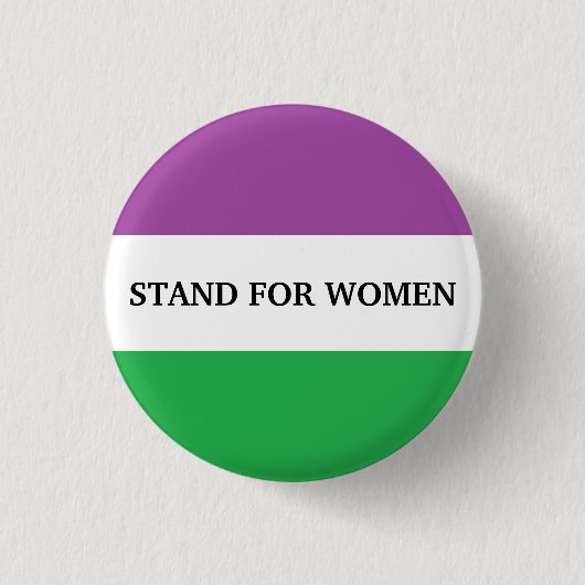 Stand-by vrouwen ronde button 3,2 cm (Voorkant)