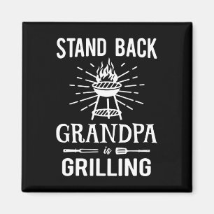Stand CK Opa is het grillen van grappige BBQ Reddi Magneet