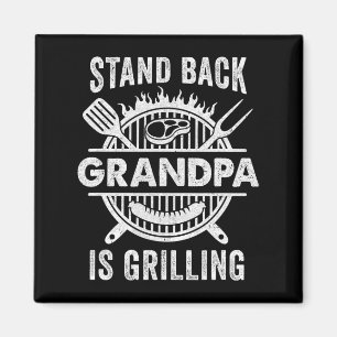Stand CK Opa is het grillen van grappige BBQ Vader Magneet