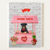 Stand de baisers de chien Rottweiler pour la Saint (Dos)
