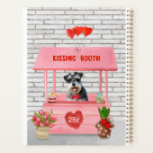 Stand de baisers de chien Schnauzer pour la Saint- (Dos)