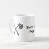 Stand en Fight Coffee Mok (Voorkant links)
