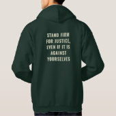 Stand Firme for Justice Sweat - shirt à capuche | (Dos)