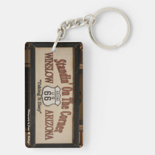 Stand-in op de hoek in Winslow, AZ. Sleutelhanger