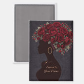 Stand in Your Power Inspirational Magnet  Magneet (Voorkant / Achterkant)