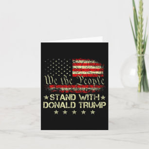 Stand met Donald Trump 2024 ondersteuning Take Ame Kaart