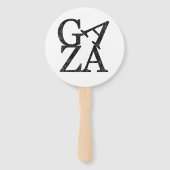 Stand met Gaza Bescherm Palestijnse kinderen Handwaaier (Voorkant)