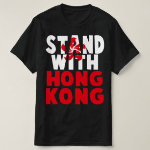 stand met hongkong t-shirt