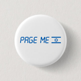 Stand met Israël knop Ronde Button 3,2 Cm