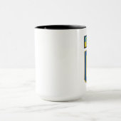 Stand met Oekraïense patch Coffee Mok Cup (Midden)