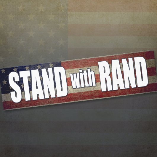 Stand met Rand Paul 2016 Bumpersticker