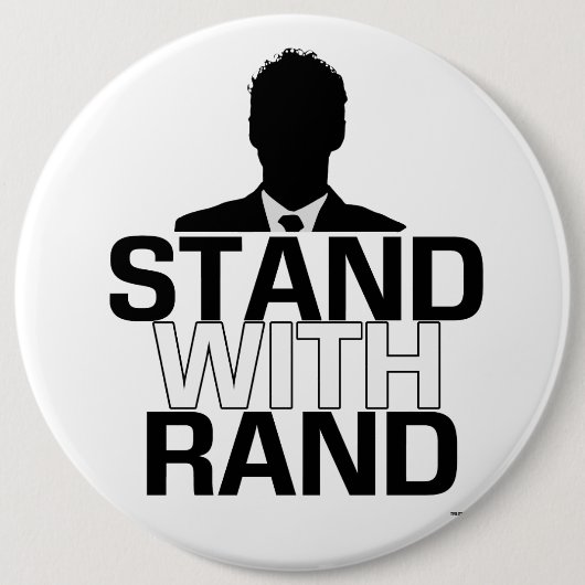 "Stand met Rand" - Rand Paul 2016 Button (Voorkant)