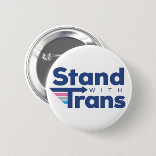 Stand met Trans Ronde Button 5,7 Cm (Voorkant /achterkant)