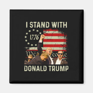 Stand met Trump Grappige Trump 2024 Magneet