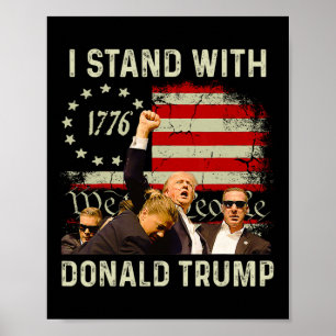 Stand met Trump Grappige Trump 2024 Poster