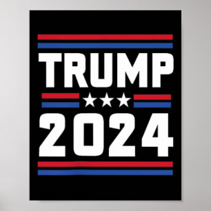Stand met Trump Grappige Trump 2024 Veroordeelde m Poster