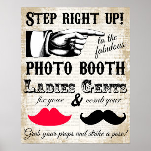 stand photo cabine s'il vous plaît affiche de mari