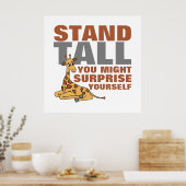 Stand-talk, Giraffe Poster (Keuken)