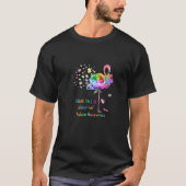 Stand Tall And Stand Out Flamingo Autism Awareness T-shirt (Voorkant)