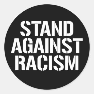 Stand tegen Racisme Classic Ronde Sticker