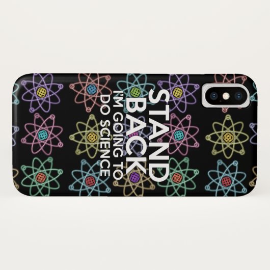 STAND TERUG IK GA WETENSCHAP DOEN Case-Mate iPhone CASE (Achterkant (horizontaal))