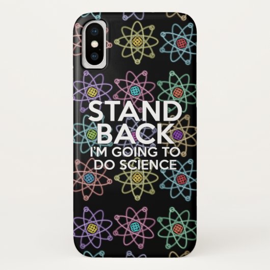 STAND TERUG IK GA WETENSCHAP DOEN Case-Mate iPhone CASE (Achterkant)