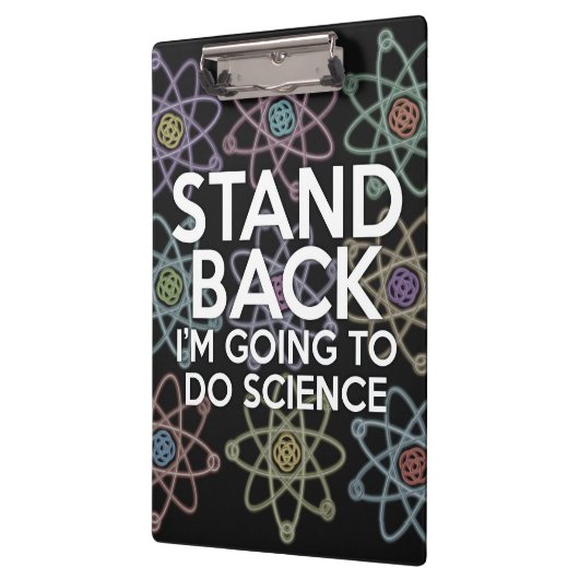 STAND TERUG IK GA WETENSCHAP DOEN KLEMBORD (Links)