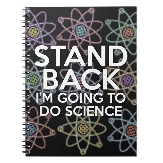 STAND TERUG IK GA WETENSCHAP DOEN NOTITIEBOEK (Voorkant)
