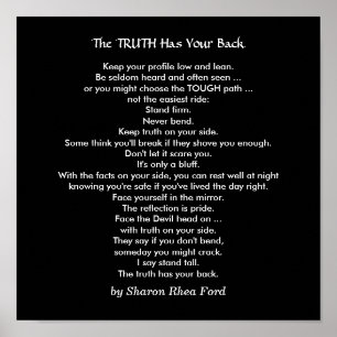 Stand-to-date met de waarheid door SRF Poster