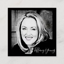 STAND UIT!  Pas uw foto-visitekaartjes aan.