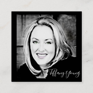 STAND UIT!  Pas uw foto-visitekaartjes aan. Vierkante Visitekaartje