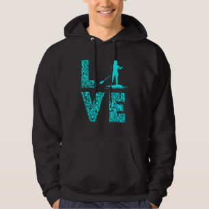 Stand Up Paddle Board Liefde SUP Surfer Watersport Hoodie