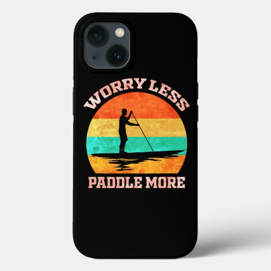 Stand Up Paddle Board Paddling Retro SUP Case-Mate iPhone Case (Achterkant)