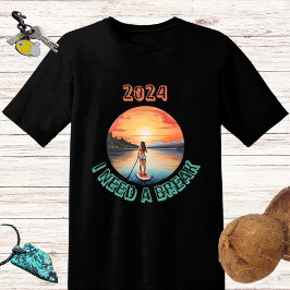 Stand Up Paddleboard Surfen in het paradijs T-shirt