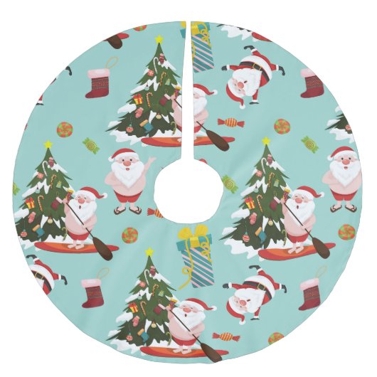 Stand-up paddleboarden Surfen Kerstman Kerstboom Rok (Voorkant)