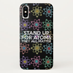 STAND-UP VOOR ATOMS Science iPhone X Hoesje