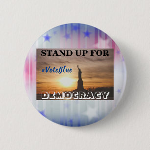 STAND-UP VOOR DEMOCRATIE #VoteBlue Button