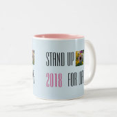 Stand-up voor Mok van het leven 2018 (Voorkant rechts)