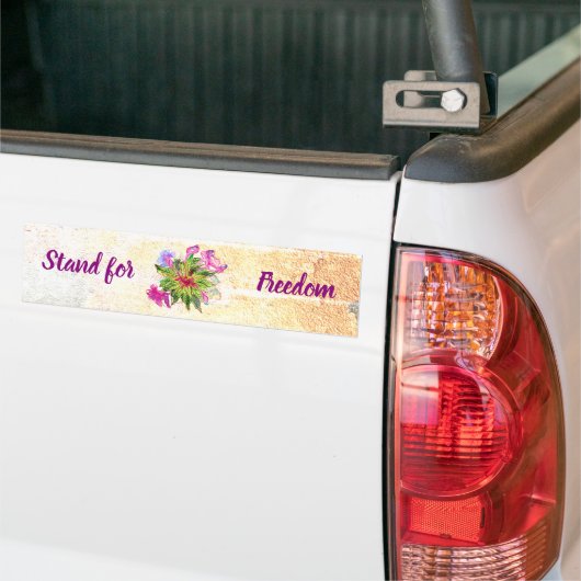 Stand van de Bumpersticker Freedom Balsam Bouquet (Op Truck)