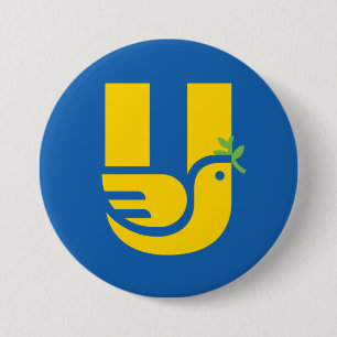 Stand van zaken met Oekraïne UNA Peace Button