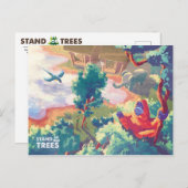 Stand voor Briefkaart bomen (Voorkant / Achterkant)