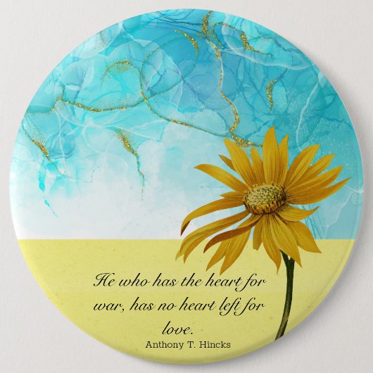 Stand With Oekraïne Ronde Button 6,0 Cm (Voorkant)