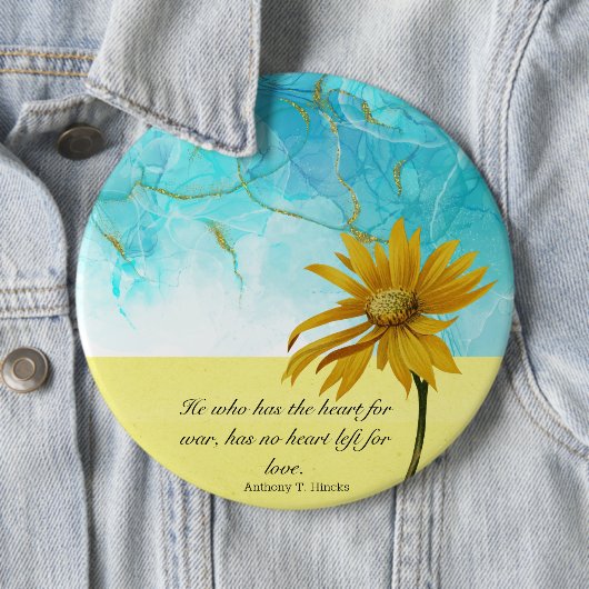 Stand With Oekraïne Ronde Button 6,0 Cm (In situ)