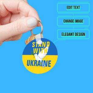 Stand With Oekraïne Sleutelhanger
