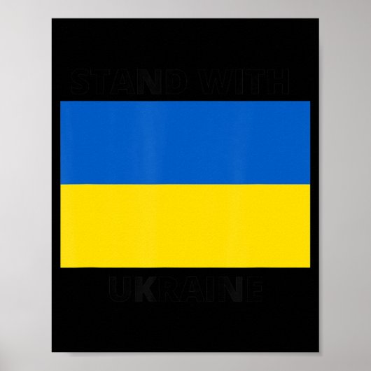 Stand with Ukraine Poster (Voorkant)