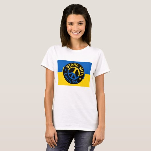 Stand with Ukraine tshirt (Devant entier)