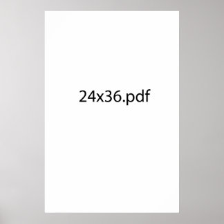 Standaard 24x36 poster