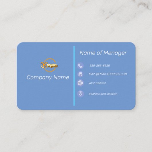 Standaard 3,5 x 2,0-inch Visitekaartje (Voorkant)